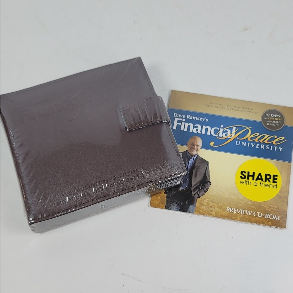 Dave Ramsey Financial Peace University CD Wallet and Preview CD-ROM New Sealed